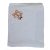 Kis róka hímzett babakifogó 80×80 cm fehér