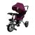 Mama Kiddies full extrás fektethető 4az1-ben tricikli tolókarral és lábtartóval pink színben (360°-ban forgatható ülés)