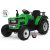 Elektromos traktor távirányítóval zöld színben