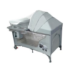   Mama Kiddies Sweet Dreams multifunkčná cestovná postieľka sivá s motívom ovečky