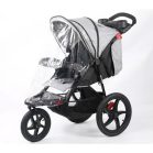 BOXING DAY - Mama Kiddies IRun futó sport babakocsi kiegészítőkkel szürke színben + ajándék lábzsák