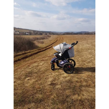 BOXING DAY - Mama Kiddies IRun futó sport babakocsi kiegészítőkkel szürke színben + ajándék lábzsák