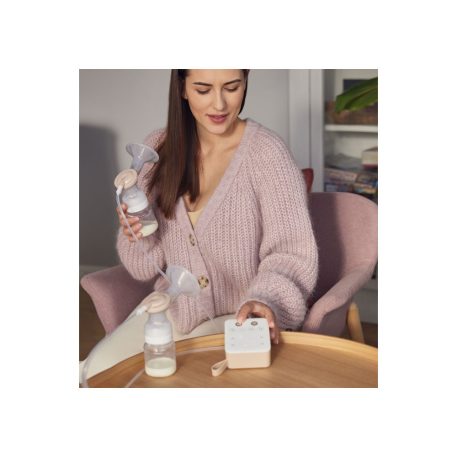 Canpol babies Dvojitá elektrická odsávačka materského mlieka 2v1 s nosovým nástavcom ExpressCare