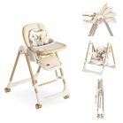 Mama Kiddies Baby Siesta 4v1 multifunkčná jedálenská stolička v sivej farbe