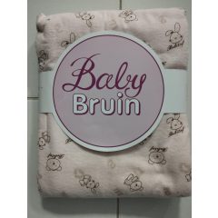   Detská prikrývka flanel + soft hladký 90 × 70 cm – ružová