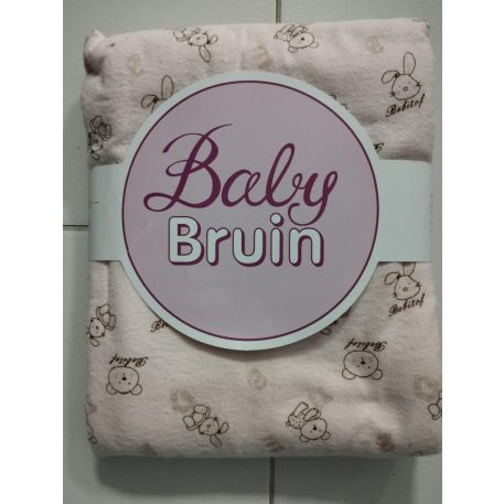 Detská prikrývka flanel + soft hladký 90 × 70 cm – ružová