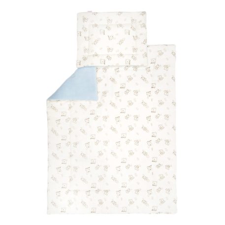 Detské 2-dielne prestieradlo so vzorom, bavlna - modré