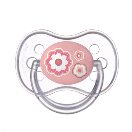 Canpol Babies Silikónový cumlík so symetrickou špičkou 0-6m NEWBORN BABY ružový