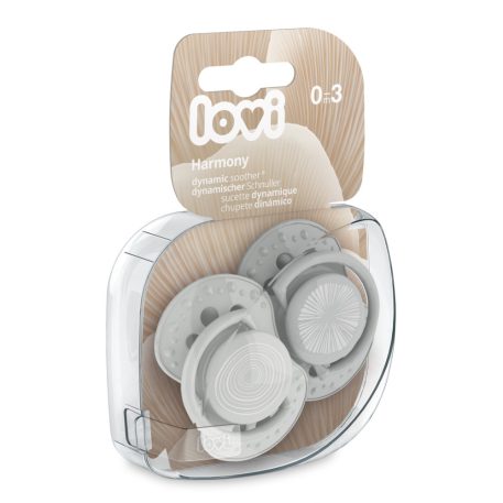 LOVI Silikónový dynamický cumlík Harmony 2ks 0-3m Boy