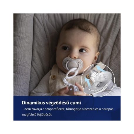 LOVI Silikónový dynamický cumlík Harmony 2ks 0-3m Boy