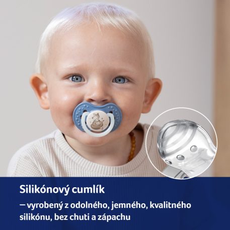 LOVI Cumlík dynamický silikónový NIGHT&DAY 6-18m 2ks dievča