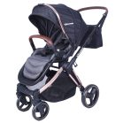 Mama Kiddies Luxury 3az1-ben multifunkciós babakocsi fekete színben + ajándék lábzsák