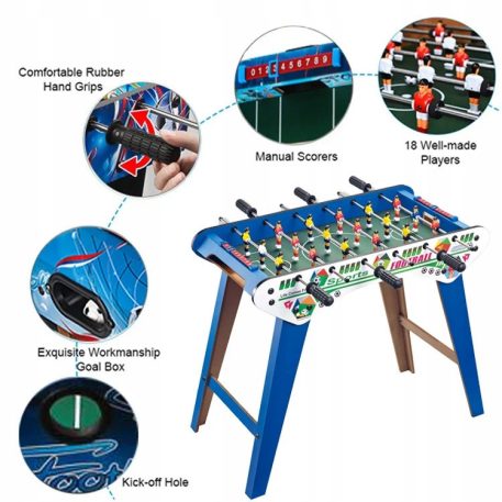 Mama Kiddies drevený stolný futbal so stojanmi (s nožičkami)