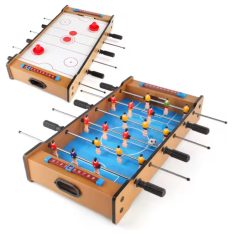 Mama Kiddies 2 v 1 drevený stolný futbal a air hockey