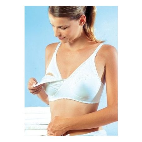 Canpol dojčiaca podprsenka s otváracím košíkom 90DD, farba biela