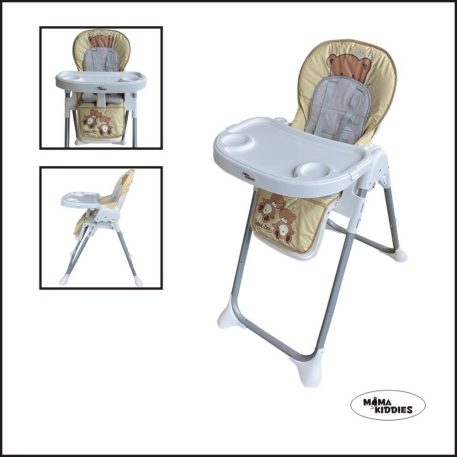 Mama Kiddies ProComfort NewLine bézs maci mintás multifunkciós etetőszék + Ajándék