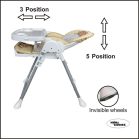 Mama Kiddies ProComfort NewLine bézs maci mintás multifunkciós etetőszék + Ajándék