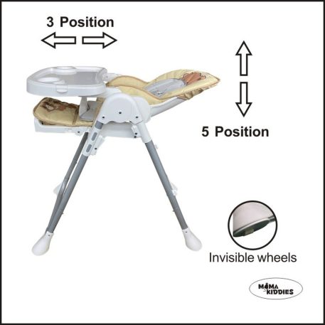 Mama Kiddies ProComfort NewLine bézs maci mintás multifunkciós etetőszék + Ajándék