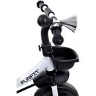 FunFit Kids Twist tricikli tolókarral és lábtartóval pink színben (360°-ban forgatható ülés)