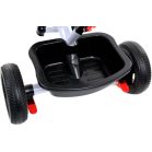 FunFit Kids Twist tricikli tolókarral és lábtartóval pink színben (360°-ban forgatható ülés)