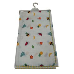 Textilná osuška/prikrývka77x78 cm - modrá dúha