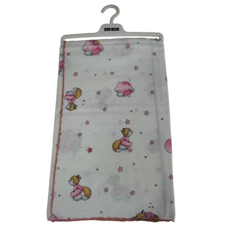 Osuška z textilu/prikrývka 77x78 cm - malá líška