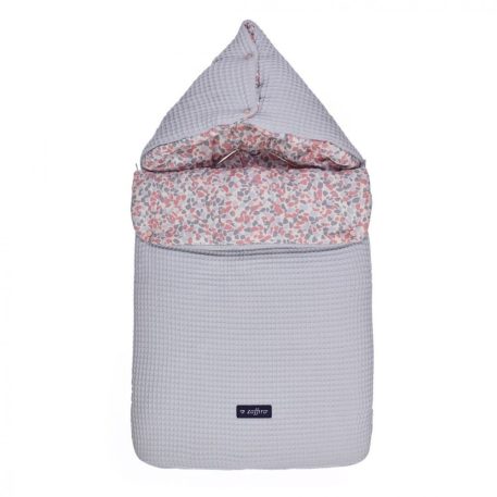 Multifunkcionális antiallergén szövetből készült 5az1-ben szürke-pink hálózsák