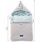 Multifunkcionális antiallergén szövetből készült 5az1-ben szürke hálózsák