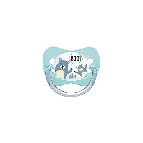 NIP Family latexový cumlík na hranie 0-6 mesiacov 2ks - chlapci