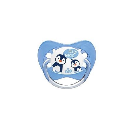 NIP Family latexový cumlík na hranie 0-6 mesiacov 2ks - chlapci