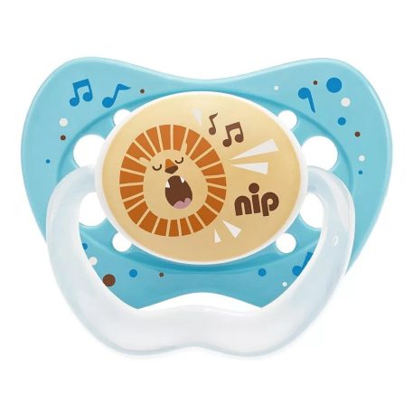 NIP Life silikónový cumlík na hranie 0-6 mesiacov 2ks - chlapec