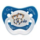 NIP Life silikónový cumlík na hranie 0-6 mesiacov 2ks - chlapec