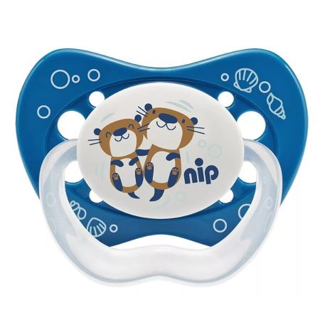 NIP Life silikónový cumlík na hranie 0-6 mesiacov 2ks - chlapec