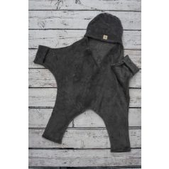   Otvorený osuškový overal - jednofarebná hviezda malá (56-100 cm)