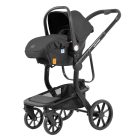 Mama Kiddies Icon 4v1 multifunkčný kočík s príslušenstvom v čiernej farbe s ISOFIX základňou + Darček