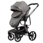 Mama Kiddies Icon 4v1 multifunkčný kočík s príslušenstvom v sivej farbe s ISOFIX základňou + Darček