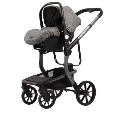 Mama Kiddies Icon 4v1 multifunkčný kočík s príslušenstvom v sivej farbe s ISOFIX základňou + Darček