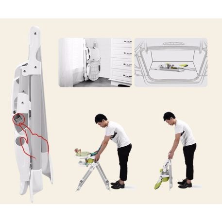 Mama Kiddies Animal nyuszi mintás multifunkciós etetőszék + Ajándék