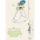 Mama Kiddies Animal nyuszi mintás multifunkciós etetőszék + Ajándék