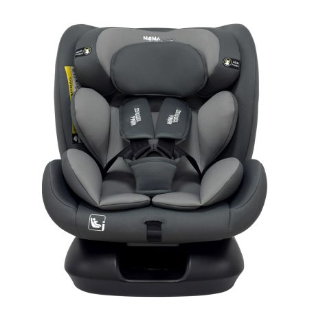 Mama Kiddies Nova Luxe i-Size autosedačka upevnenie bezpečnostným pásom – tmavo šedá (40–150 cm) + DARČEK cestovný vankúš