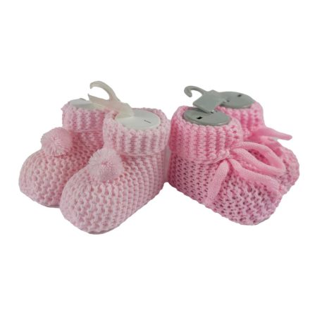 Pletené topánky - ružové