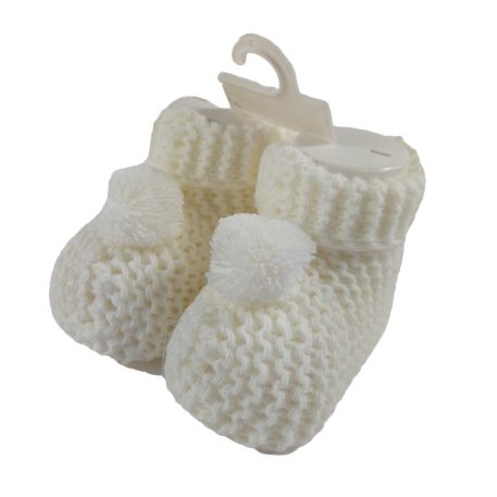 Pletené topánky - biele