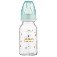Canpol babies Sklenená fľaša s úzkym hrdlom 120 ml TOYS