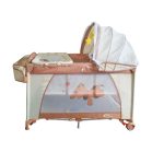 Mama Kiddies VIP bézs (emelhető magasságú és ringatható) Utazóágy + Szúnyogháló + Ajándék