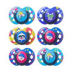   TOMMEE TIPPEE - Cumlík C2N silikon Fun 2ks 6-18m - dievčenské