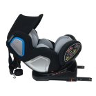 ISOFIX-es 360°-ban forgatható Mama Kiddies Champion biztonsági autósülés (0-36 kg) világosszürke színben ajándék napvédővel