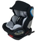 ISOFIX-es 360°-ban forgatható Mama Kiddies Champion biztonsági autósülés (0-36 kg) világosszürke színben ajándék napvédővel