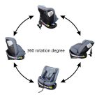 ISOFIX 360° otočná autosedačka Mama Kiddies iSize Capry (40–150 cm) v sivej farbe + darček