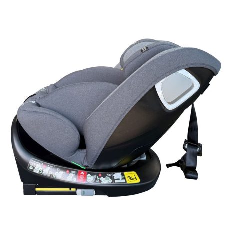 ISOFIX 360° otočná autosedačka Mama Kiddies iSize Capry (40–150 cm) v sivej farbe + darček