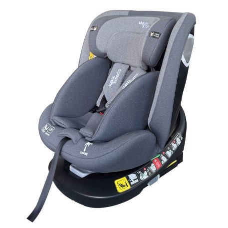 ISOFIX 360° otočná autosedačka Mama Kiddies iSize Capry (40–150 cm) v sivej farbe + darček